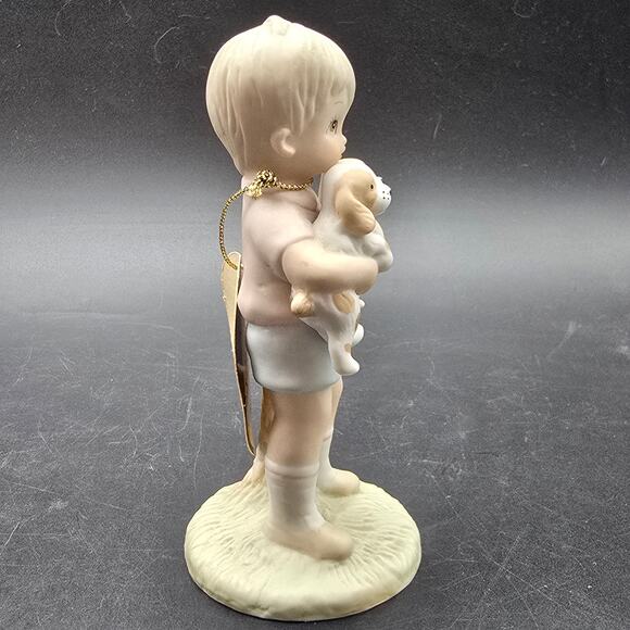 Lefton Boy with Two Dogs Figurine The Christopher Collection - Picture 2 of 8